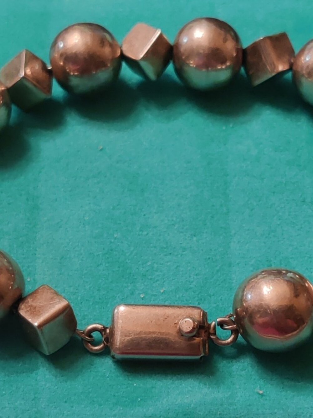 Vintage Taxco 925 Silver Beaded Bracelet